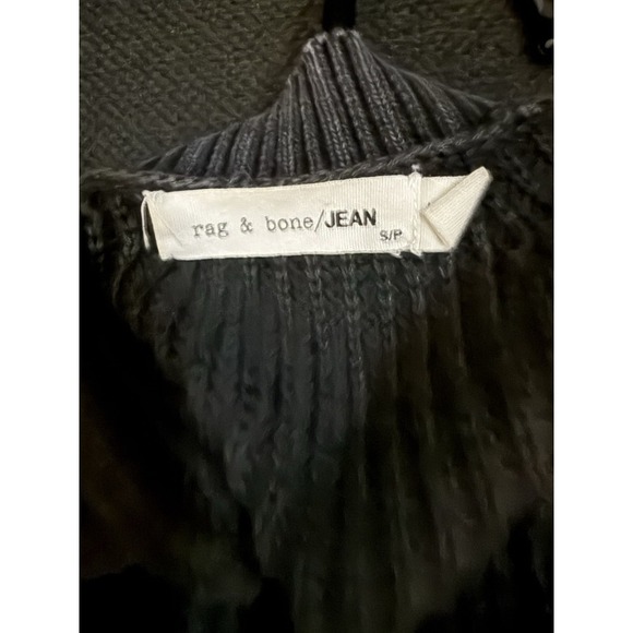 Rag & Bone Dana Marled Knit Gray Cold Shoulder sweater Size S - Picture 4 of 6